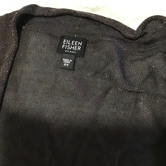 Eileen fisher sparkly black cardigan size … - Picture 2 of 4